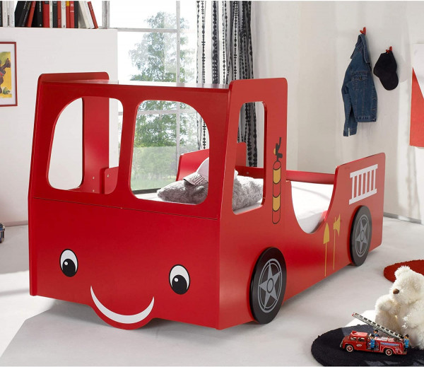 Feuerwehrbett Kinderbett rot 90x200 cm