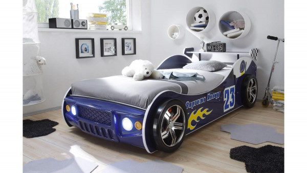 Autobett ENERGY MDF Kinderbett Bett blau 90x200cm