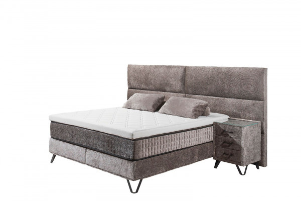 Luxus Boxspringbett Trapani - Hotelbett inkl. Nachtkonsolen
